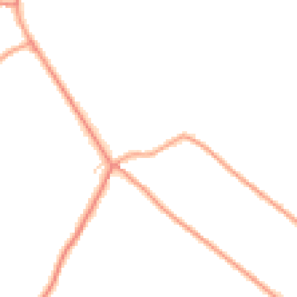 Daytime road noise heatmap for PE22 8RH