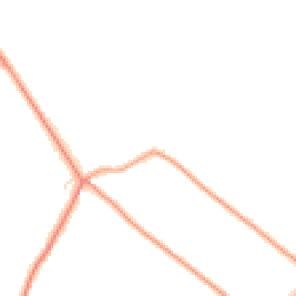 Daytime road noise heatmap for PE22 8RJ