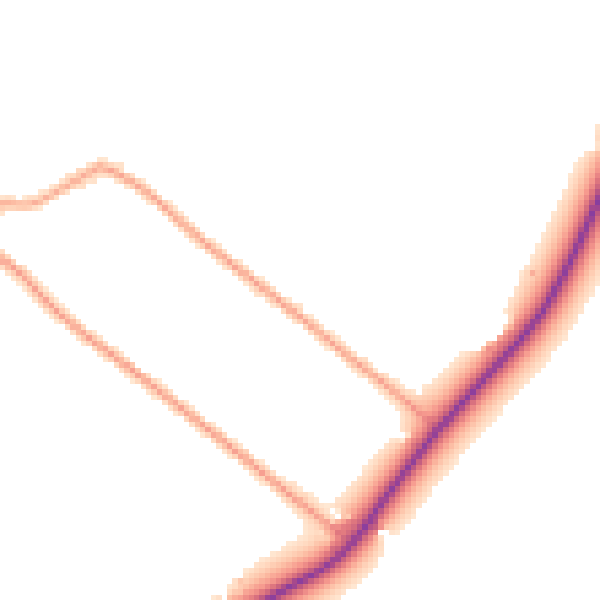 Daytime road noise heatmap for PE22 8RR