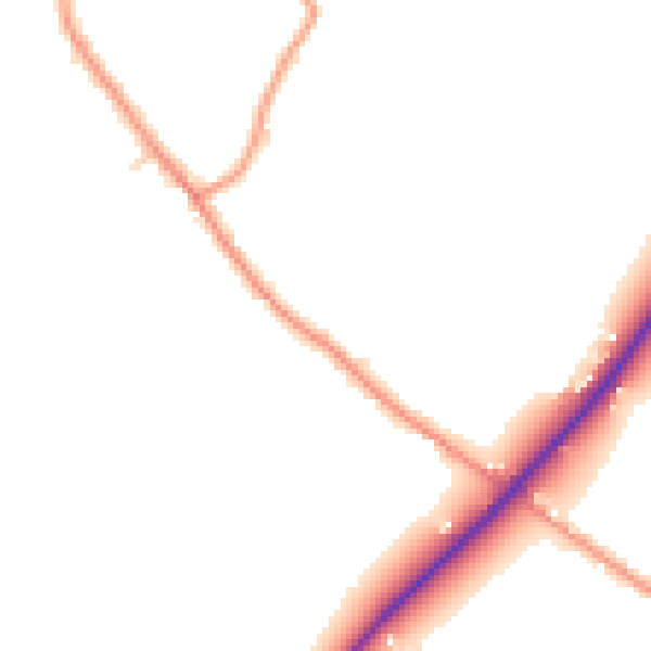 Daytime road noise heatmap for PE22 8RT