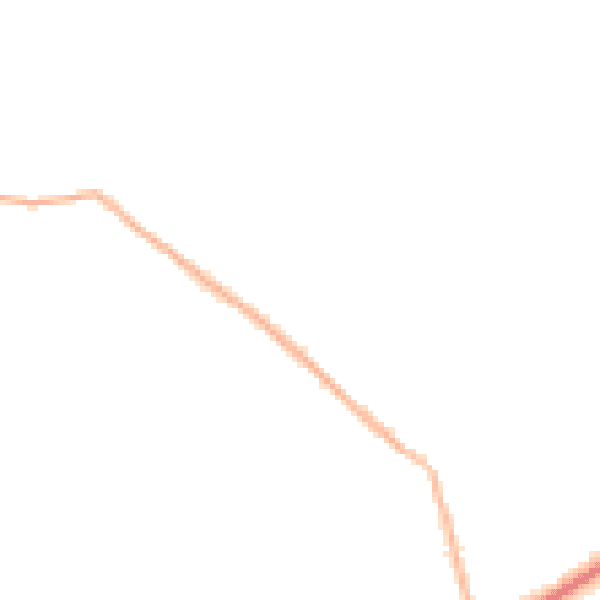 Night-time road noise heatmap for PE22 9LG