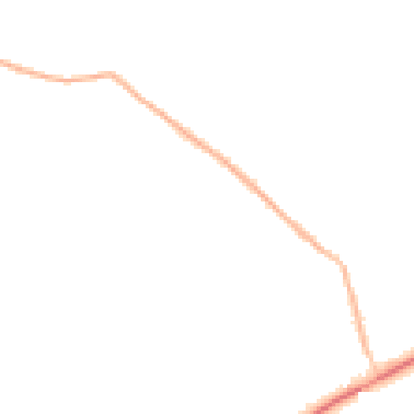 Night-time road noise heatmap for PE22 9NY