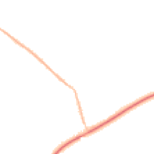 Night-time road noise heatmap for PE22 9PL