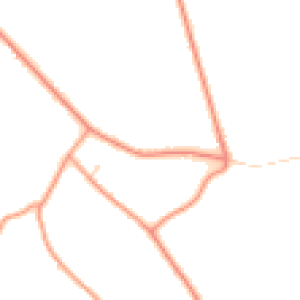 Daytime road noise heatmap for PE22 9QJ