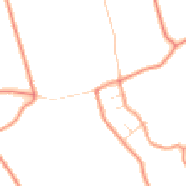 Daytime road noise heatmap for PE22 9QP