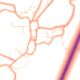 Daytime road noise heatmap for PE24 4BE