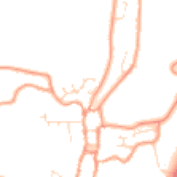 Daytime road noise heatmap for PE24 4BG