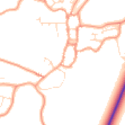 Daytime road noise heatmap for PE24 4BP