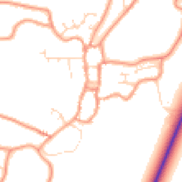 Daytime road noise heatmap for PE24 4BT