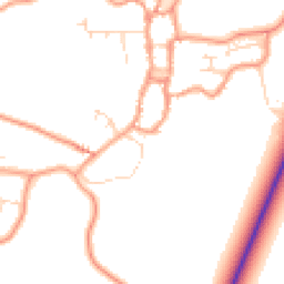 Daytime road noise heatmap for PE24 4BY