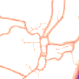 Daytime road noise heatmap for PE24 4DB