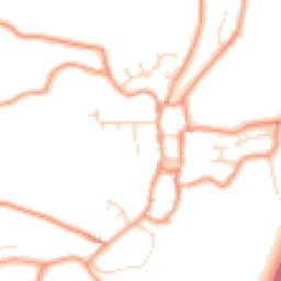 Daytime road noise heatmap for PE24 4DG