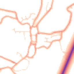 Daytime road noise heatmap for PE24 4DH