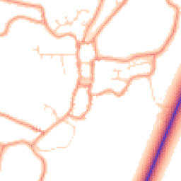 Daytime road noise heatmap for PE24 4DJ
