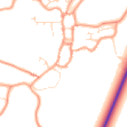 Daytime road noise heatmap for PE24 4DP
