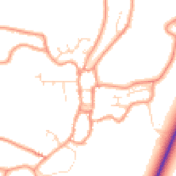 Daytime road noise heatmap for PE24 4DQ