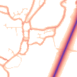 Daytime road noise heatmap for PE24 4DU