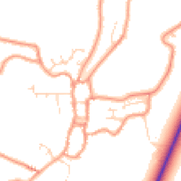 Daytime road noise heatmap for PE24 4EF