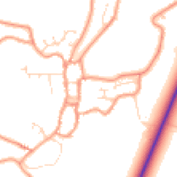 Daytime road noise heatmap for PE24 4EW