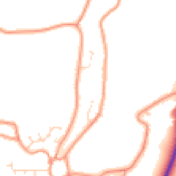 Daytime road noise heatmap for PE24 4LG