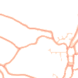 Daytime road noise heatmap for PE24 4LY