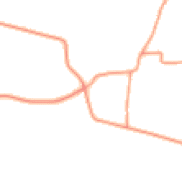 Daytime road noise heatmap for PE24 4NW