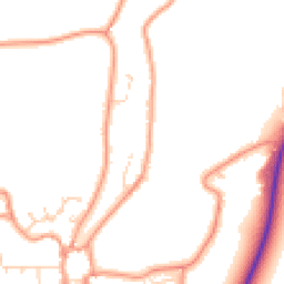 Daytime road noise heatmap for PE24 4PG