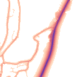 Daytime road noise heatmap for PE24 4SZ