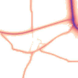 Daytime road noise heatmap for PE24 4TA
