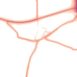 Daytime road noise heatmap for PE24 4TL