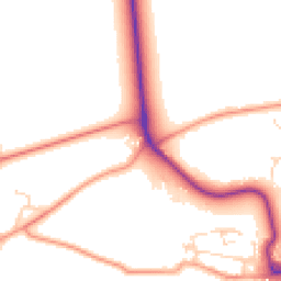 Daytime road noise heatmap for PE24 4UL