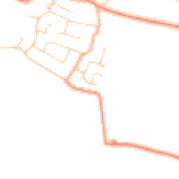 Daytime road noise heatmap for PE24 5AG