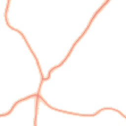 Daytime road noise heatmap for PE24 5AS
