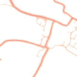 Daytime road noise heatmap for PE24 5BS
