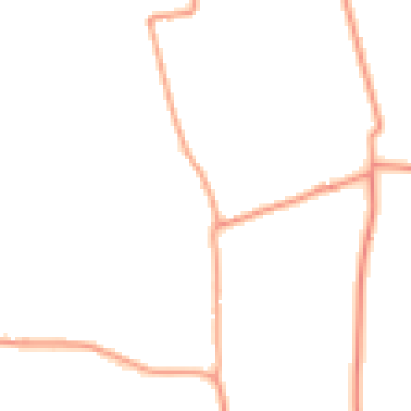 Daytime road noise heatmap for PE24 5DQ