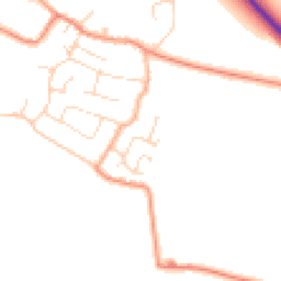 Daytime road noise heatmap for PE24 5DT