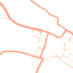 Daytime road noise heatmap for PE24 5EG