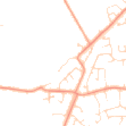Daytime road noise heatmap for PE24 5FH