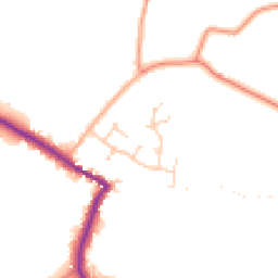 Daytime road noise heatmap for PE24 5FL
