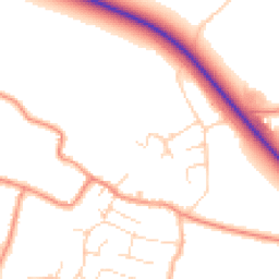 Daytime road noise heatmap for PE24 5FR