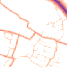 Daytime road noise heatmap for PE24 5JL