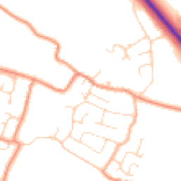 Daytime road noise heatmap for PE24 5LG