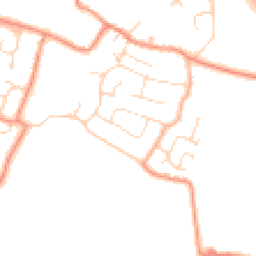 Daytime road noise heatmap for PE24 5LZ