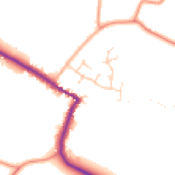 Daytime road noise heatmap for PE24 5NH