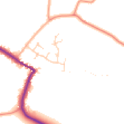 Daytime road noise heatmap for PE24 5NJ