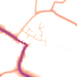 Daytime road noise heatmap for PE24 5NY