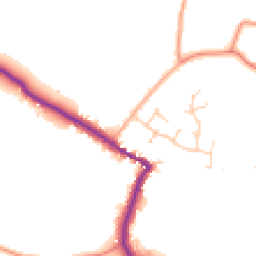 Daytime road noise heatmap for PE24 5PR