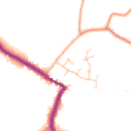 Daytime road noise heatmap for PE24 5PS