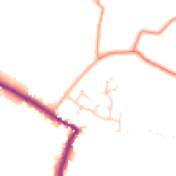 Daytime road noise heatmap for PE24 5PU