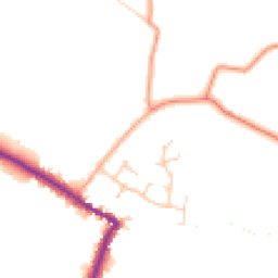 Daytime road noise heatmap for PE24 5PX